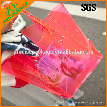 Modische klare PVC wasserdichte Strandtasche zum Einkaufen